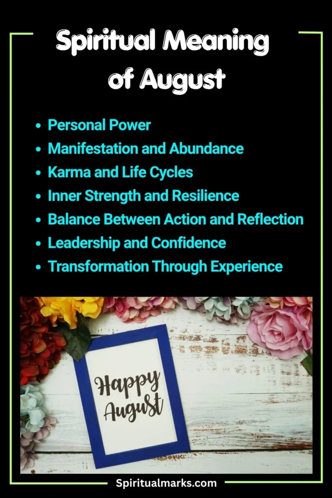 What Does August Symbolize Spiritually