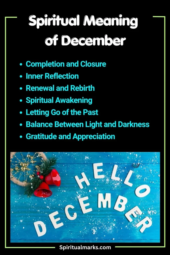 What Does December Symbolize Spiritually