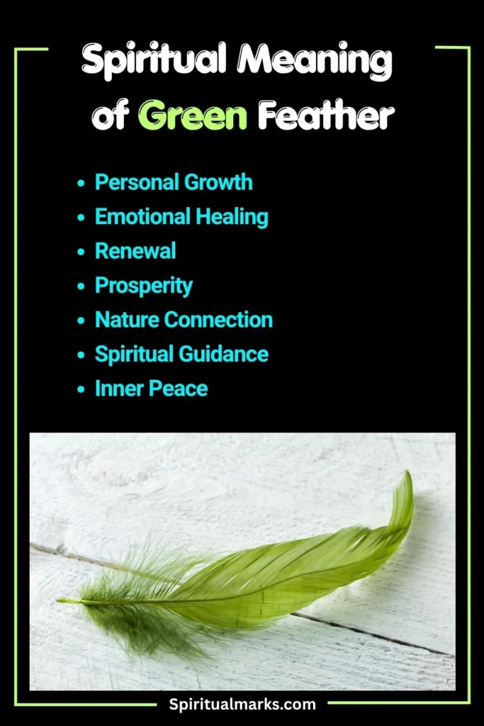 What Does Green Feather Symbolize Spiritually