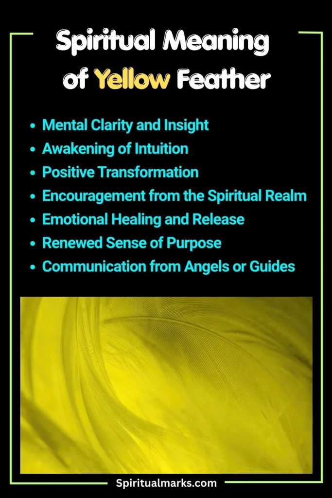 What Does Yellow Feather Symbolize Spiritually