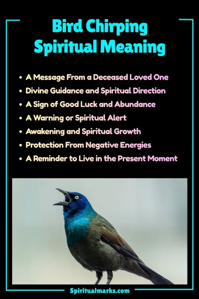 Bird Chirping Spiritual Meaning, Symbolism and Cultural Significance